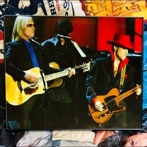 PRINCE and TOM PETTY 8X10 Framed Photo 2004 HOF